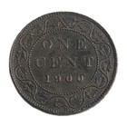 1900 H Canada Large Cent Queen Victoria Canadian Penny Copper Coin Cent