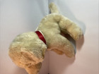 Fao Schwarz Labrador Puppy Dog 10  Stuffed Plush Animal Yellow Lab Red Collar