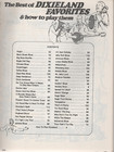 The Best Of Dixieland Favorites  how To Play Them Vintage Sheet Music Book  2906