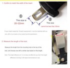 Gray Car Front Seat Belt Buckle Padding Socket Plug Connector W warning Cable 2x