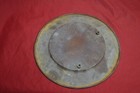 Antique Solid Copper  Hand Hammered Middle Eastern Wall Decor Plate 13 diam Nice