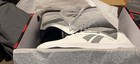Reebok Men   s Low Top Lace-up Athletic Sneakers White gray New With Box