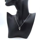 Tiffany   Co Fascination Black Ball Onyx Bead Sterling Silver Necklace  Pendant