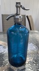 Vintage Cobalt Blue Seltzer Bottle Jensen Bros Bethpage Ny Czech 1956 Siphon