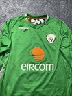 Umbro Fa Ireland National Soccer Club Home Jersey 2001-03 Sz Med Long Sleeve  
