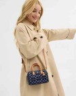 Coach Mini Rowan Crossbody Bag Signature Denim Natural Cy742 Outlet New