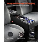 Uimoso Center Console Storage Box With Usb Charging   Ambient Lighting