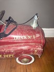 Gearbox Red Pedal Car Fire Truck Volunteer Fire Dept Truck No 1 Vintage