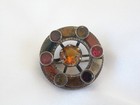 Antique Victorian Scottish Agate Gemstone Brooch Pin