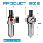 1 2  Npt Compressed Air Filter Regulator Combo   Air Filter Pressure Regulato   