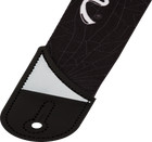 Jackson White Logo Guitar Strap  Adjustable  Black  2  Wide