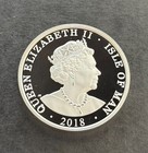 2018 Isle Of Man Elizabeth Ii One Noble 1 Ounce  999 Silver Bullion Coin