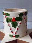 Vintage Relpo Christmas Drum Planter