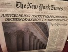 The New York Times Thursday April 30 2026 Justice Reject District Map In   