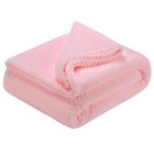 Fuzzy Throw Blanket 50 x70  Baby Pink Plush Fleece - Soft Warm For Kids