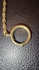 Vintage 7 5  1 20 12k Gold-filled Pocket Watch Fob Chain With Ring   Clip