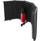 Mic Isolation Shield - Portable Studio Acoustic Sound Shield With 5 Panels