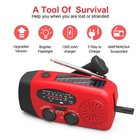 Multifunctional Portable Radio Hand Crank Solar Power Radio Emergency Flashlight