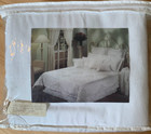 Vintage White Heirloom Lace Full Queen Duvet Cover 3pc Cutwork Nib Shabby Chic