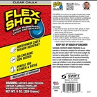 Flex Shot Rubber Adhesive Sealant Caulk  8-oz  Clear