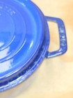 Staub Cast Iron Dutch Oven 2qt  8 Cup  Round La Cocotte Matte Blue   18 France