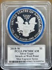 2018-w Proof Silver Eagle Pcgs Pr70dcam Mercanti Signed Mint Engraver Series