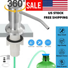 360   Sink Soap Dispenser Stainless Steel Kitchen Hands Liquid Pump Bottle Tube 