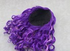 American Girl Purple Pink Curly Wig For 18   Doll Custom Hair Replacement