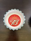 Anheuser Busch Ashtrays Lot Of 2 Budweiser Dishes Ceramic 2005 Crown Logo