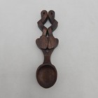 Lot Of 3 Carved Welsh Wooden Love Spoons Hearts  Twists  Locks