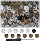 50pcs Replacement Buttons  17mm No Sew Reusable Jeans Pants Button Tightener