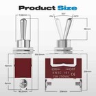 Toggle Switch 12v 30a Heavy Duty On off 2pin Spst Waterproof Toggle Switch 2pack