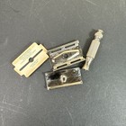 Vintage Gillette Tech Safety Razor   Silver Tone