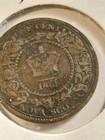 1861    Nova  Scotia  Penny  Fine