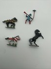 Vintage Lead Toy Soldiers Horses Lot Britains Style Metal Cavalry Figures 