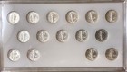 1941 - 1945 S Mercury Dime Uncirculated Set - 15 Au  Coins