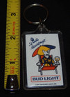 Vintage  Budweiser Bud Light Spuds Mackenzie Key Ring Lapel Pin 1980 s Lot