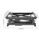 180lbs Electric Scissor Lift Table Hydraulic Capacity Adjustable Height Foldable