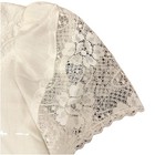 Vintage Jeri Bee Lace Blouse Top White Square Dance Button Up Womens Medium