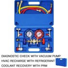 Ac Gauges  Ac Manifold Gauge Set For R134a R12 R22 R502  3 Way Automotive Ac    