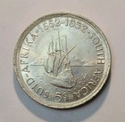 1952 South Africa 5 Shillings 300 Years Of Cape Town Commemorative Silver Coin