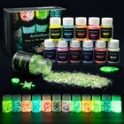 Glow In The Dark Chunky Glitter Set - 12 Colors For Tumblers  Resin Crafts  Nail