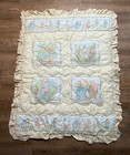 Vintage Quiltex  Peter Rabbit Beatrix Potter Crib Quilt   Headboard 2 Piece