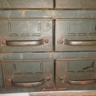 Vintage Equipto Industrial 18-drawer Metal Parts Organizer Cabinet 1940s -50s