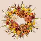 Artificial Fall Wreath 22 Inch Fall Floral Wreath Autumn Wreaths For Front 