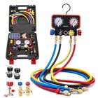 Ac Gauges  Ac Manifold Gauge Set For R22 r410a r134a Refrigerant  4 Way Hvac