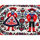 Tiroler Webkunst Embroidered Folk Art Austrian german Vintage Hot Pad Or Doily