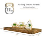 Sorbus 24 Inch Wall Mounted Floating Shelves For Wall D  cor And Storage - 4-pack