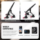 Neewer Triple Suction Cup Car Mount With 2 In 1 Selfie Stick For Gopro Insta360