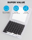 60 Pcs Adhesive Cable Clips  Upgraded Wall Wire Clips For Small  Black